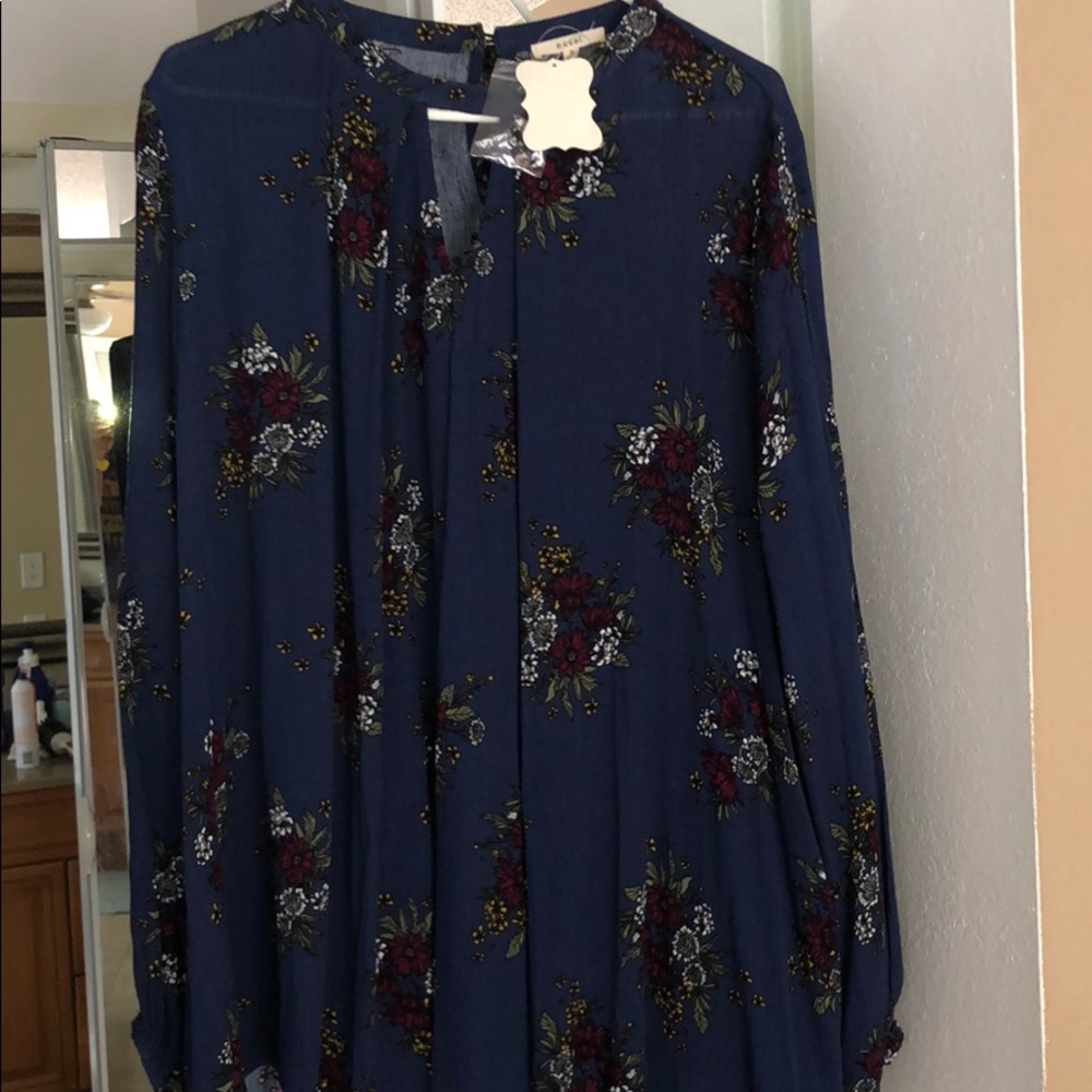 Easel Tunic Dress Blouse
